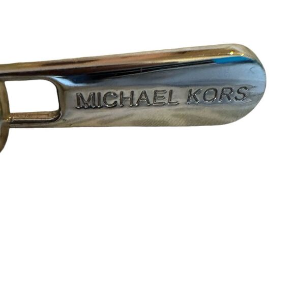 MICHAEL KORS WOMEN’S JET SET ZIP AROUND BLACK SIGNATURE WALLET W/SILVER ACCENTS - Picture 7 of 7